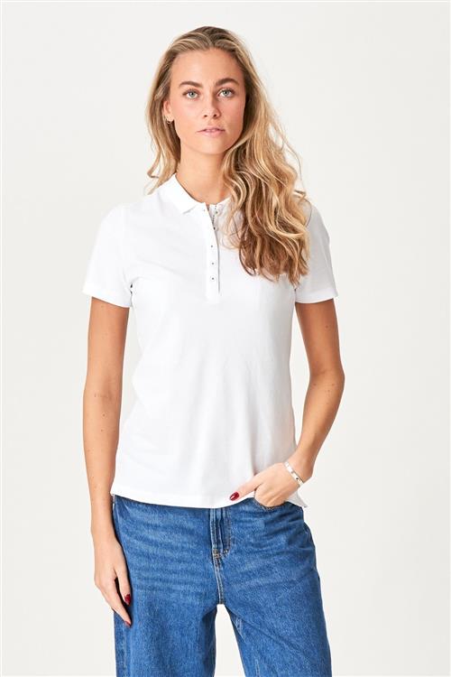 Polo Shirt - Hvid - Dame - L - TeeShoppen