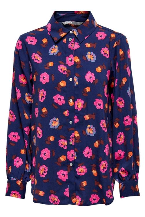 Vanessa Life Skjorte - Patriot Blue - L - ONLY