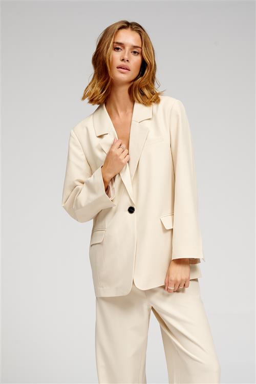 Oversized Blazer - Beige - XS - TeeShoppen
