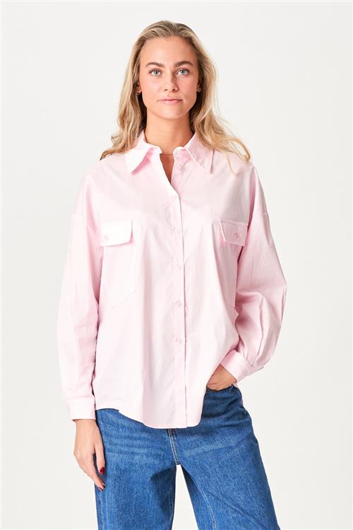 Clara Oversized Skjorte - Rose - S - TeeShoppen
