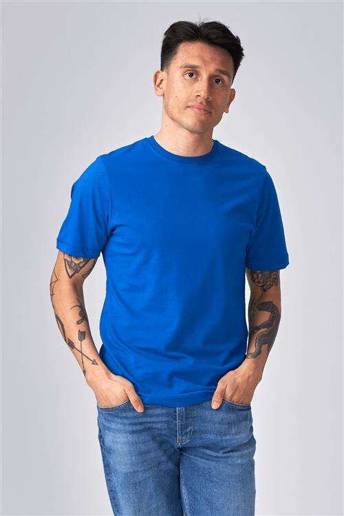 Basic T-shirt - Blå - Herre - M - TeeShoppen