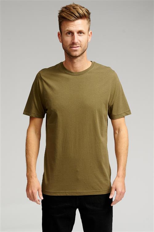 Basic T-shirt - Armygrøn - FeHerre - M - TeeShoppen