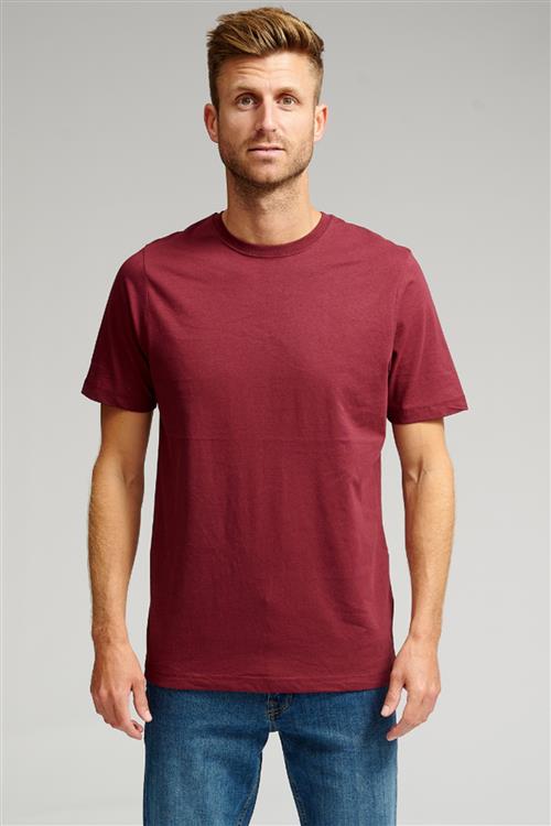 Basic T-shirt - Bordeaux - FeHerre - S - TeeShoppen