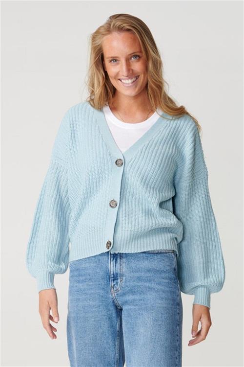 Knappet Cardigan - Blue fog - Dame - M - ONLY