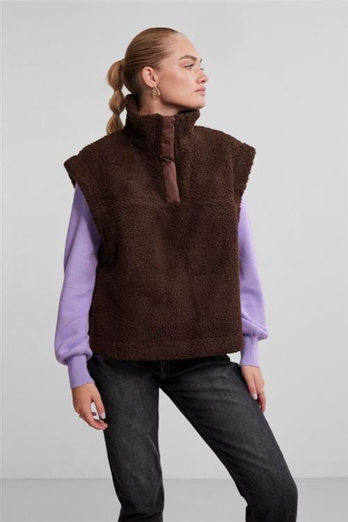 Daisy Vest - Chicory Coffee - M - PIECES