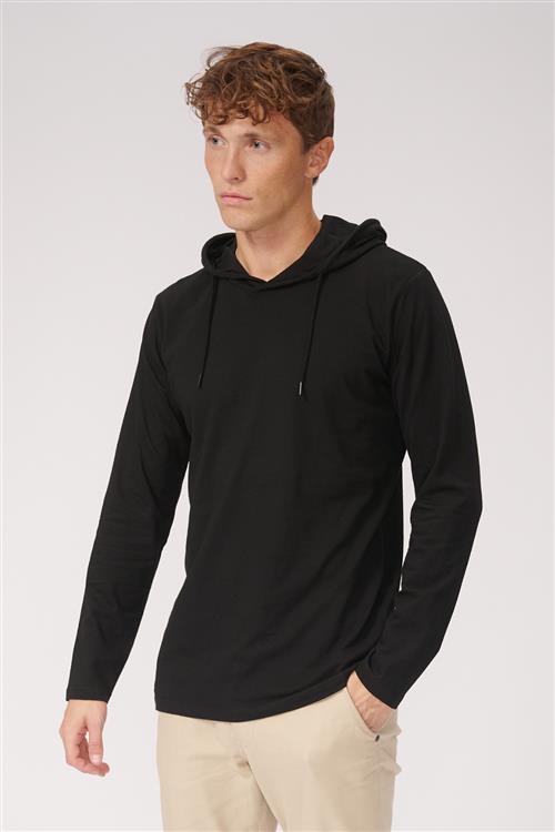 Light hoodie - Sort - Herre - XL - TeeShoppen