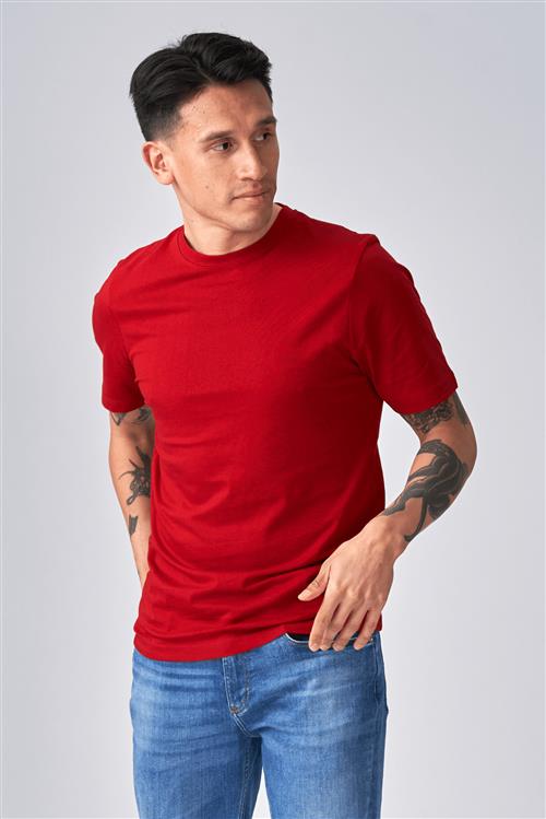 Basic T-shirt - Rød - Herre - XL - TeeShoppen