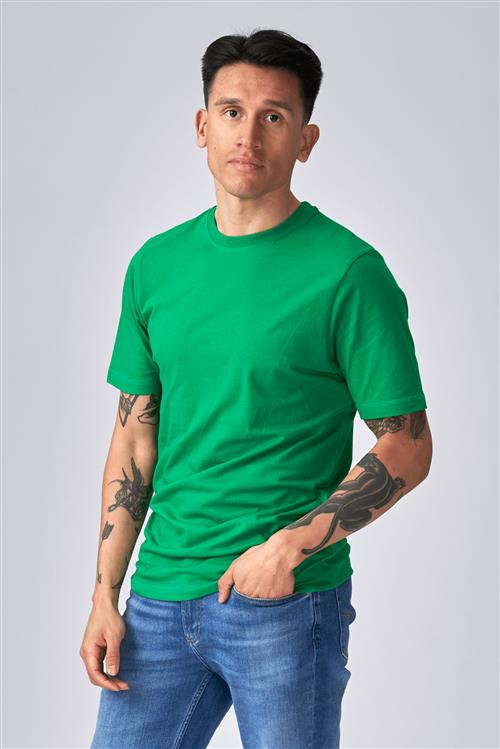 Basic T-shirt - Grøn - Herre - L - TeeShoppen