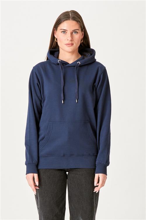 Oversized Hoodie - Navy - Dame - L - TeeShoppen
