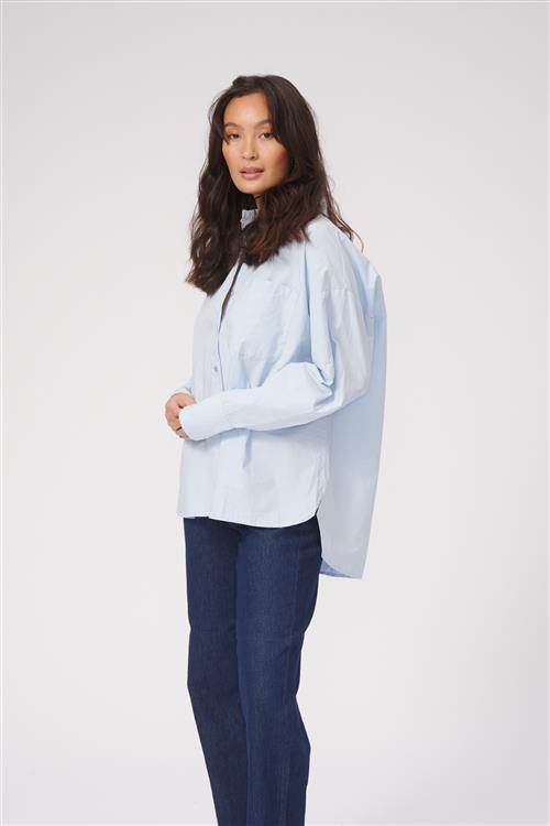 Relaxed Shirt - Lyseblå - Dame - L - TeeShoppen
