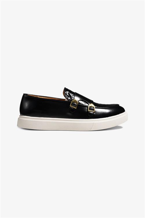 Loafers med spænde - Sort - 40 - TeeShoppen