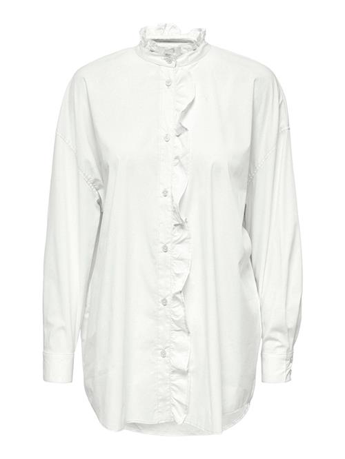 Sofia Frill Bluse - Bright White - M - ONLY