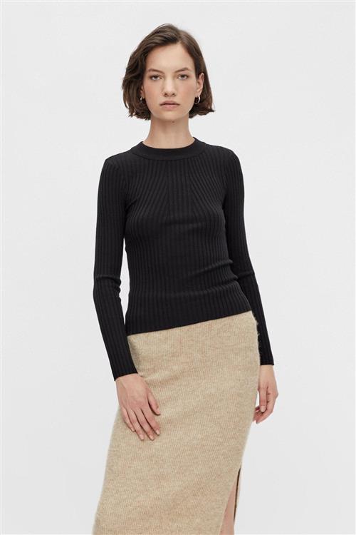Crista Knit Top - Sort - XS - PIECES
