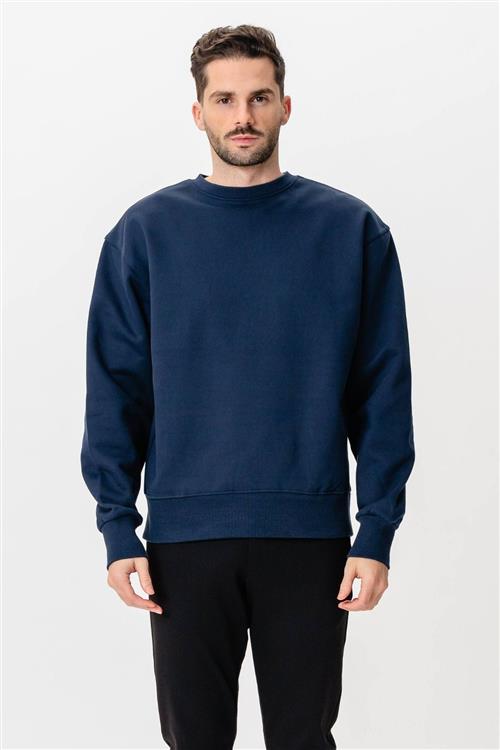 Heavy Crewneck - Navy - M - TeeShoppen