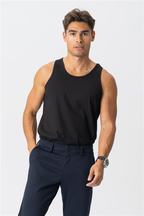 Basic Tanktop - Sort - Herre - 2XL - TeeShoppen