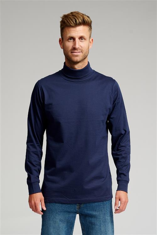Se Rullekrave trøje - Navy - Herre - L - TeeShoppen ved Teeshoppen
