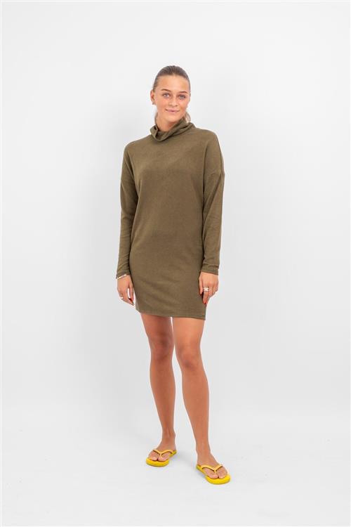 Sara strikkjole - Mørkegrøn - Dame - XL - Jacqueline de Yong