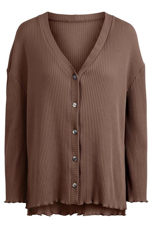 Sigrud Cardigan - Mustang - Dame - M - PIECES