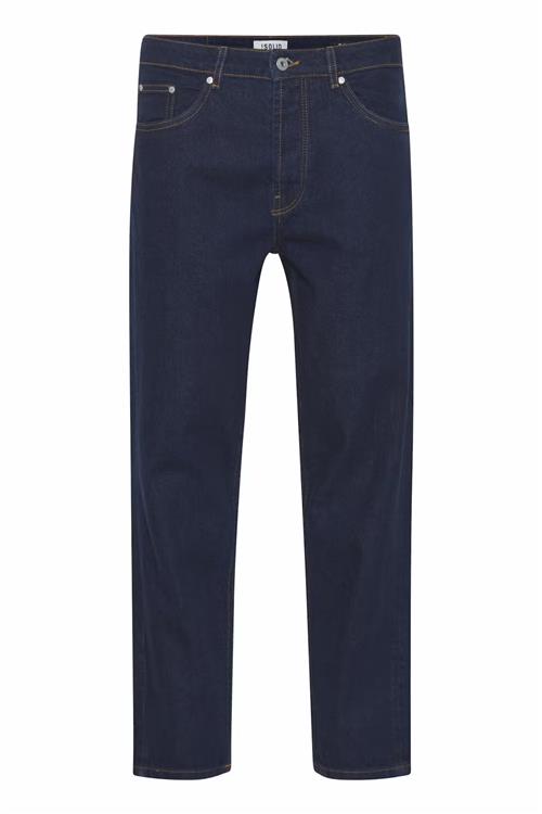 Dylan Dad Fit Jeans - Dark Blue Denim - Herre - 32/32 - Solid