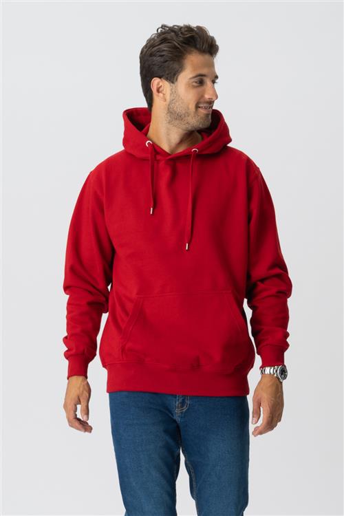 Basic Hoodie - Rød - Herre - 3XL - TeeShoppen