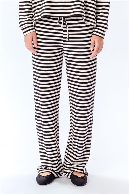 Stribede Bukser - Sort - L/XL - TeeShoppen