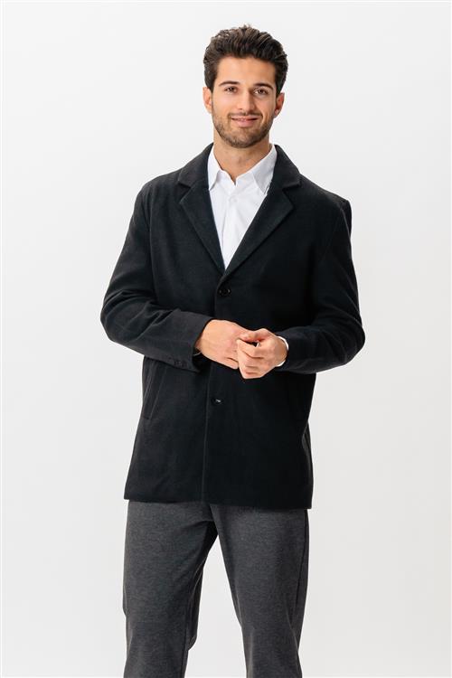 Klassisk frakke - Sort - Herre - 3XL - TeeShoppen