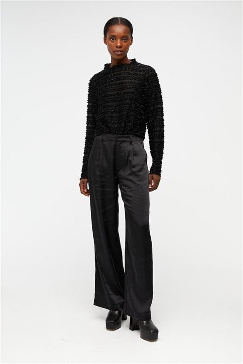 Debra Mid Waist Pants - Sort - 34 - Object