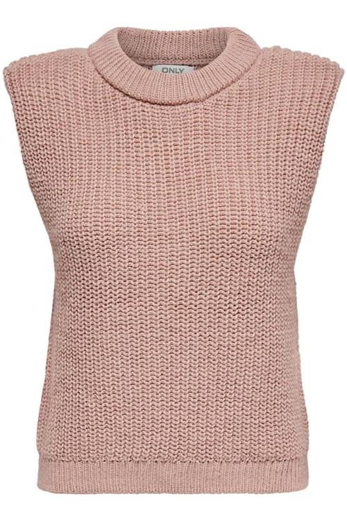 Kayla Strik Vest - Rose Dawn - Dame - L - ONLY