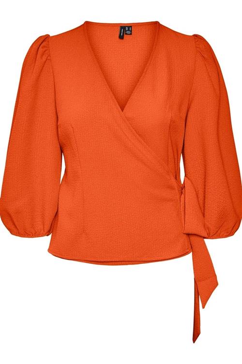 Pepper Aya Bluse - Scarlet Ibis - L - Vero Moda