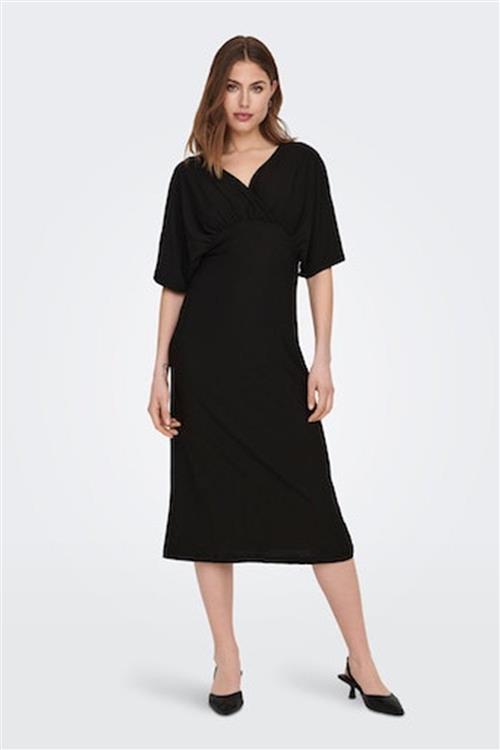 Elsa Maxi Kjole - Sort - L - ONLY