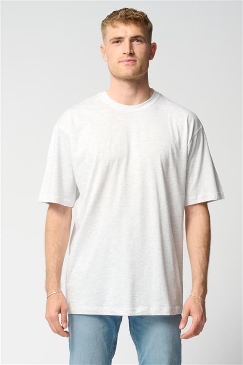 Oversized T-shirt - Lysegrå - Herre - XL - TeeShoppen