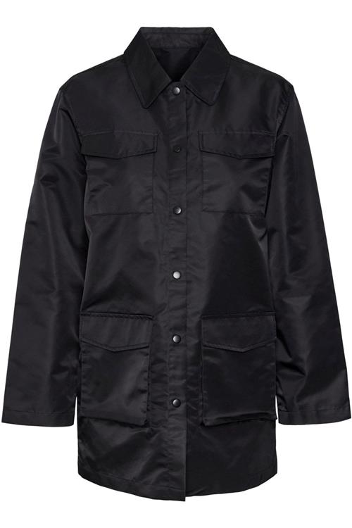 Neco Oversize Skjorte - Sort - S - Vero Moda