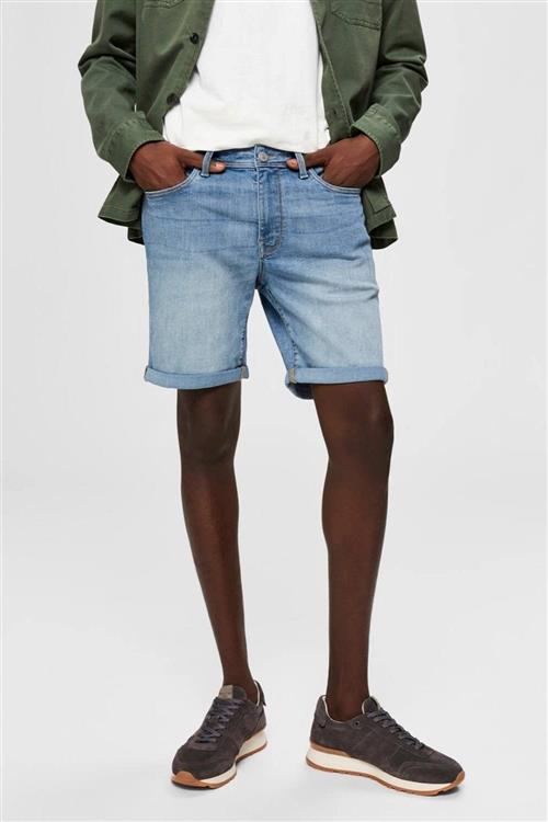 Alex Shorts - Light Blue Denim - Herre - L - Selected Homme