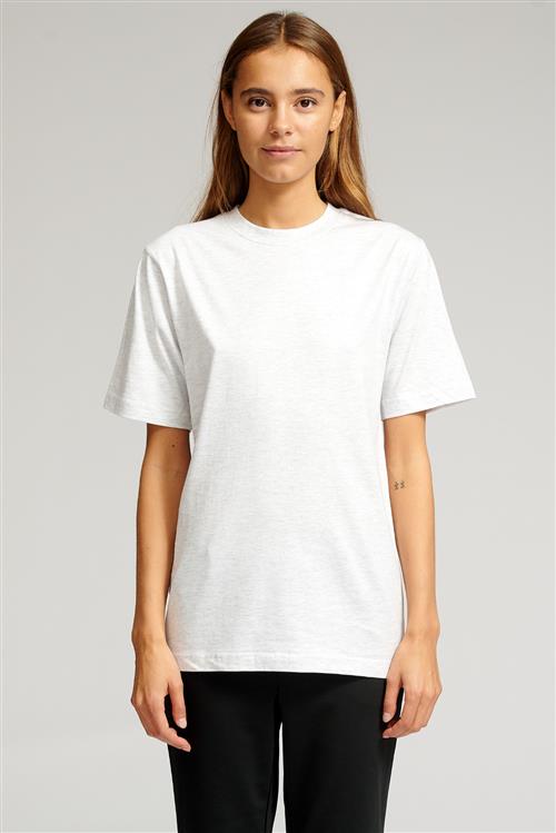 Oversized T-shirt - Askegrå (dame) - Dame - L - TeeShoppen