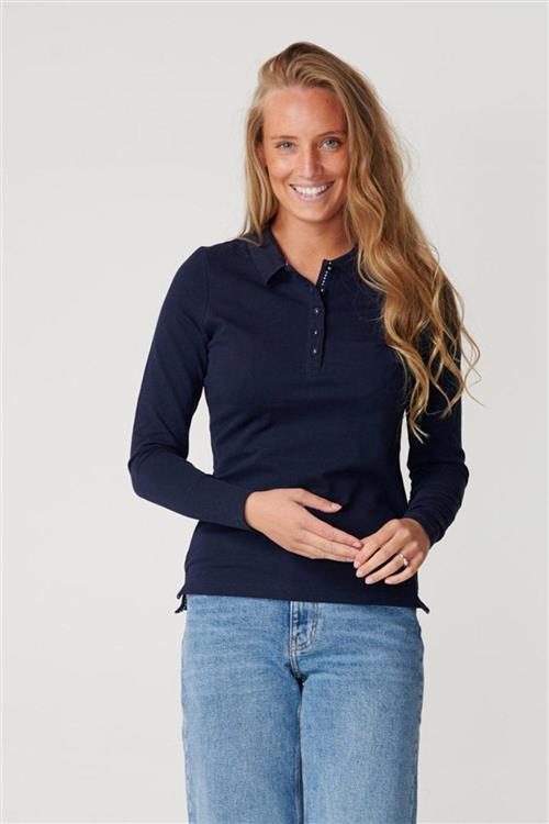 Polo Shirt - Navy - Dame - L - TeeShoppen