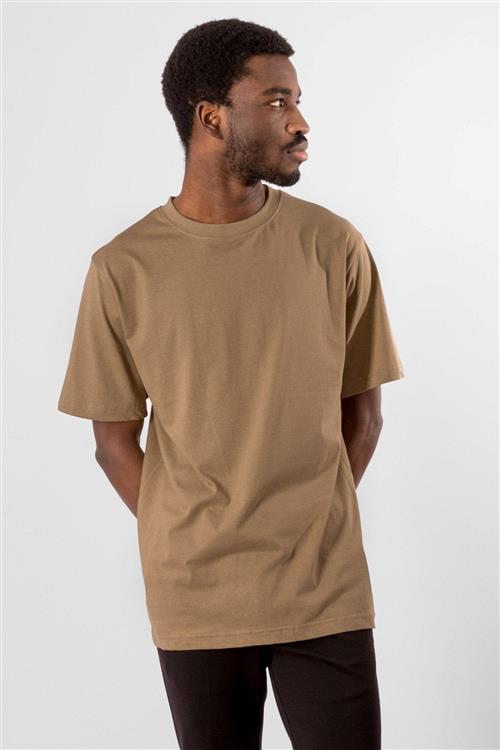 Oversized T-shirt - Khaki - Herre - 3XL - TeeShoppen