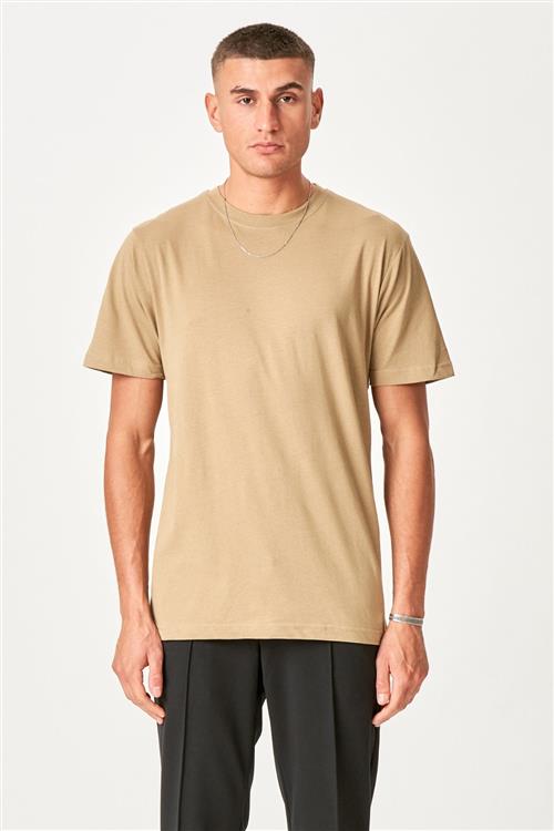 Oversized T-shirt - Sand - Herre - 3XL - TeeShoppen