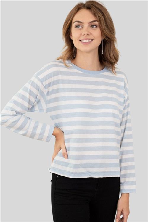 Nelli Langærmet Trøje - Lyseblå - Dame - XL - Vero Moda