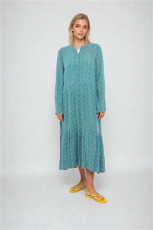 Anna langærmet kjole - Teal Green - Dame - S - Amis de Copenhague