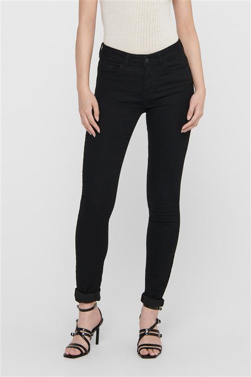 Originale Performance Jeans - Sort (mid waist) - Dame - S/32 - Jacqueline de Yong