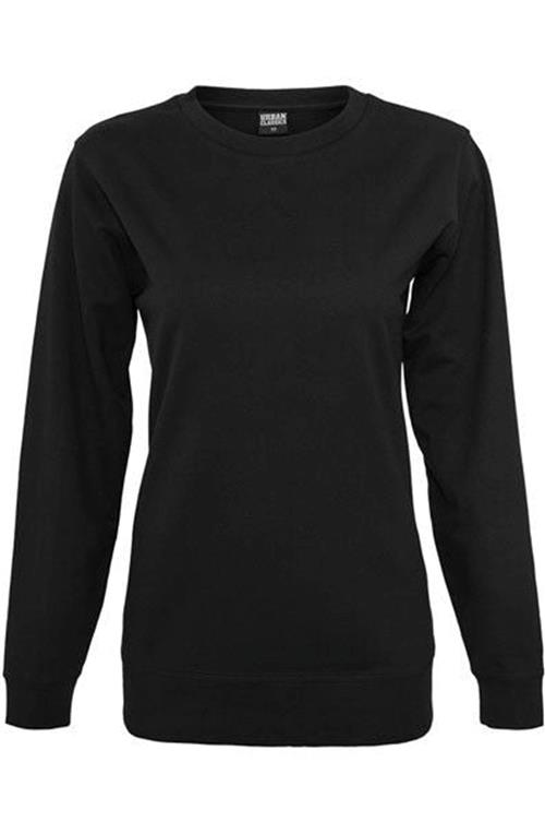 Basic Crewneck - Sort (dame) - Dame - M - TeeShoppen