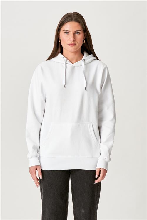 Oversized Hoodie - Hvid - Dame - XL - TeeShoppen