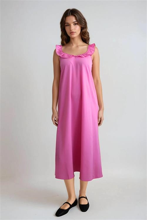 Zora Midi Kjole - Pink - L - ONLY