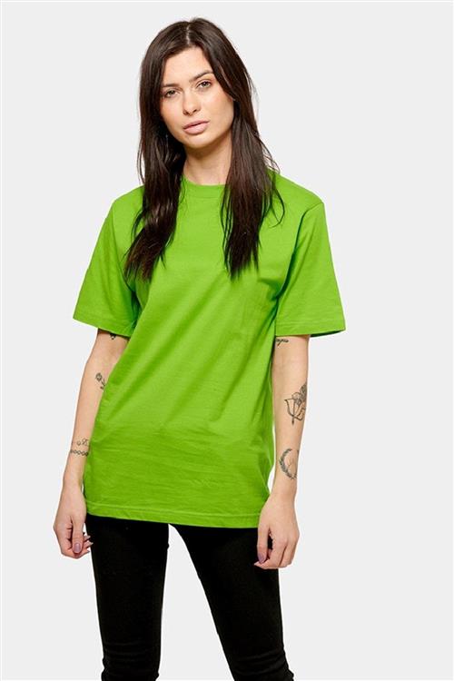 Oversized t-shirt - Lime - Dame - 2XL - TeeShoppen