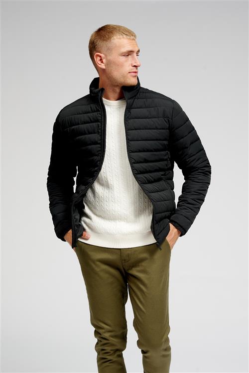 Basic Let Pufferjakke - Sort - Herre - XL - TeeShoppen