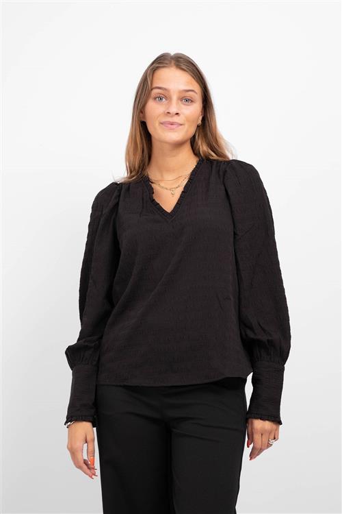 Melba Bluse - Sort - L - Vero Moda