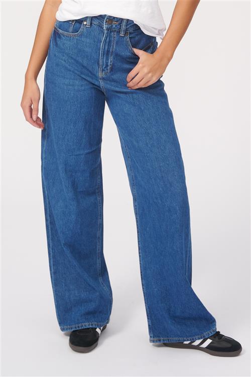 Originale Performance Wide Jeans - Medium Blue Denim - Dame - 26/32 - TeeShoppen