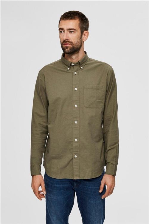 Rick Flex Skjorte - Aloe - Herre - XL - Selected Homme