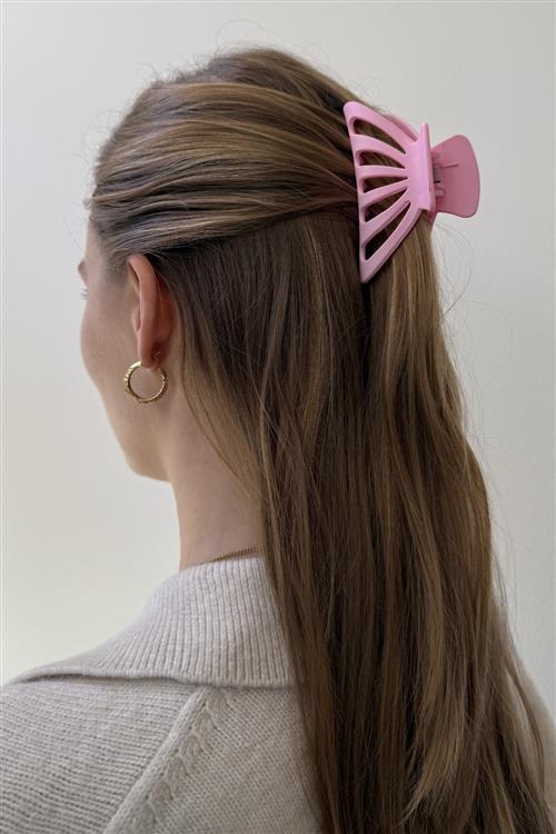 Hollow Claw Clip - Pink - One-Size - TeeShoppen