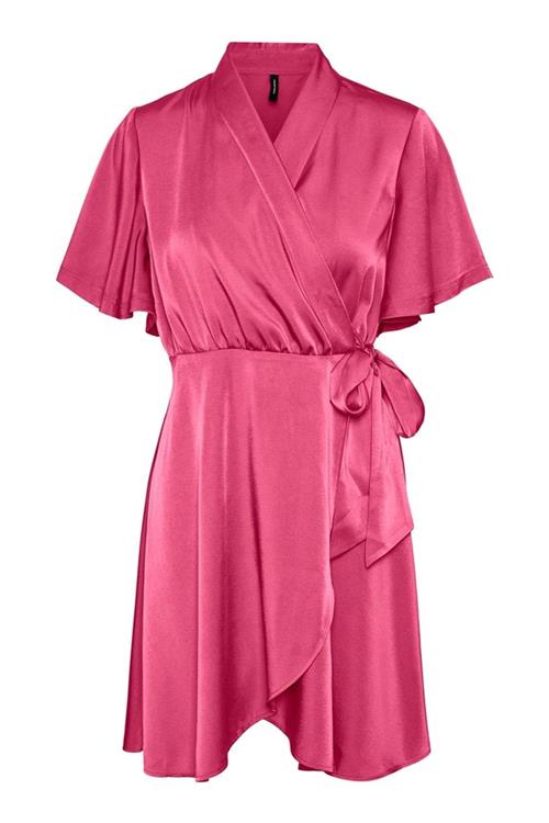 Amelia Wrap Dress - Hot Pink - S - Vero Moda